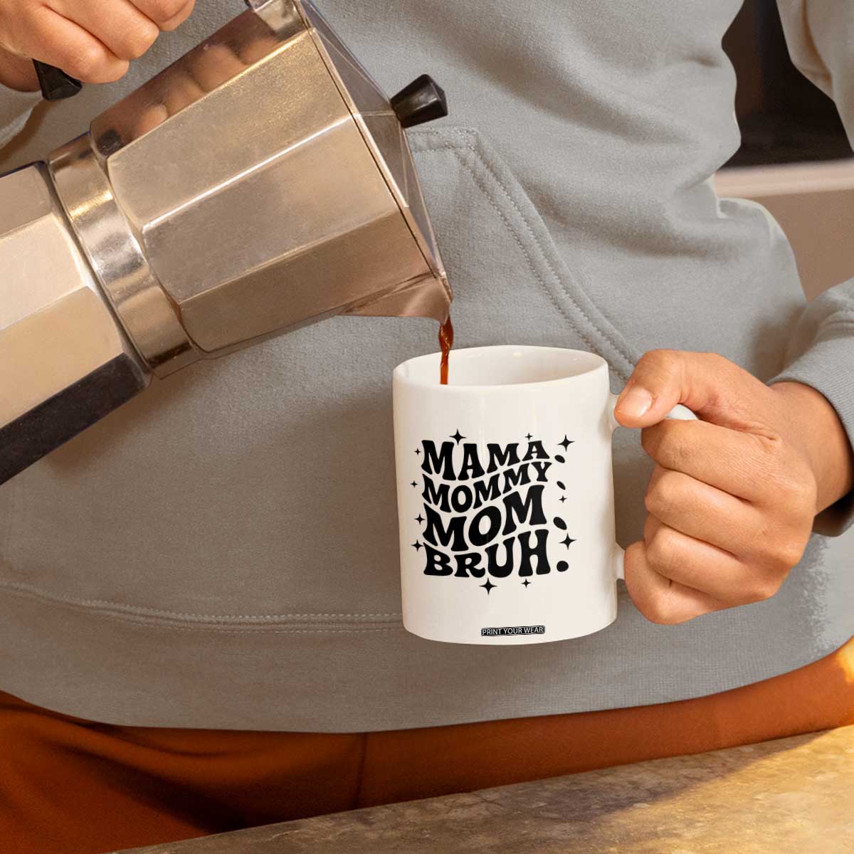 Mama Mommy Mom Bruh Coffee Mug Funny Mom Life Mother’s Day Gift TS14 Print Your Wear