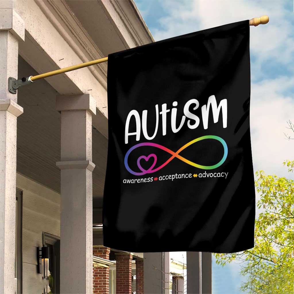 Autism Acceptance Garden Flag Neurodivergent Support Infinity Symbol TS14 Print Your Wear