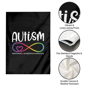 Autism Acceptance Garden Flag Neurodivergent Support Infinity Symbol TS14 Print Your Wear