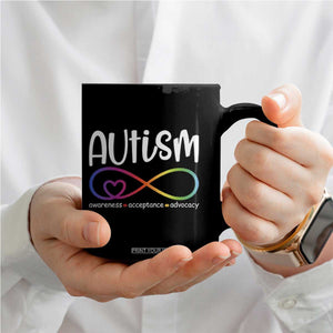 Autism Acceptance Coffee Mug Neurodivergent Support Infinity Symbol TS14 Print Your Wear