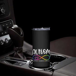 Autism Acceptance Skinny Tumbler Neurodivergent Support Infinity Symbol TS14 Print Your Wear