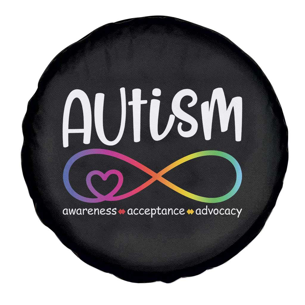 Autism Acceptance Spare Tire Cover Neurodivergent Support Infinity Symbol TS14 Print Your Wear