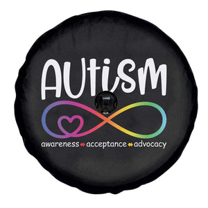 Autism Acceptance Spare Tire Cover Neurodivergent Support Infinity Symbol TS14 Print Your Wear