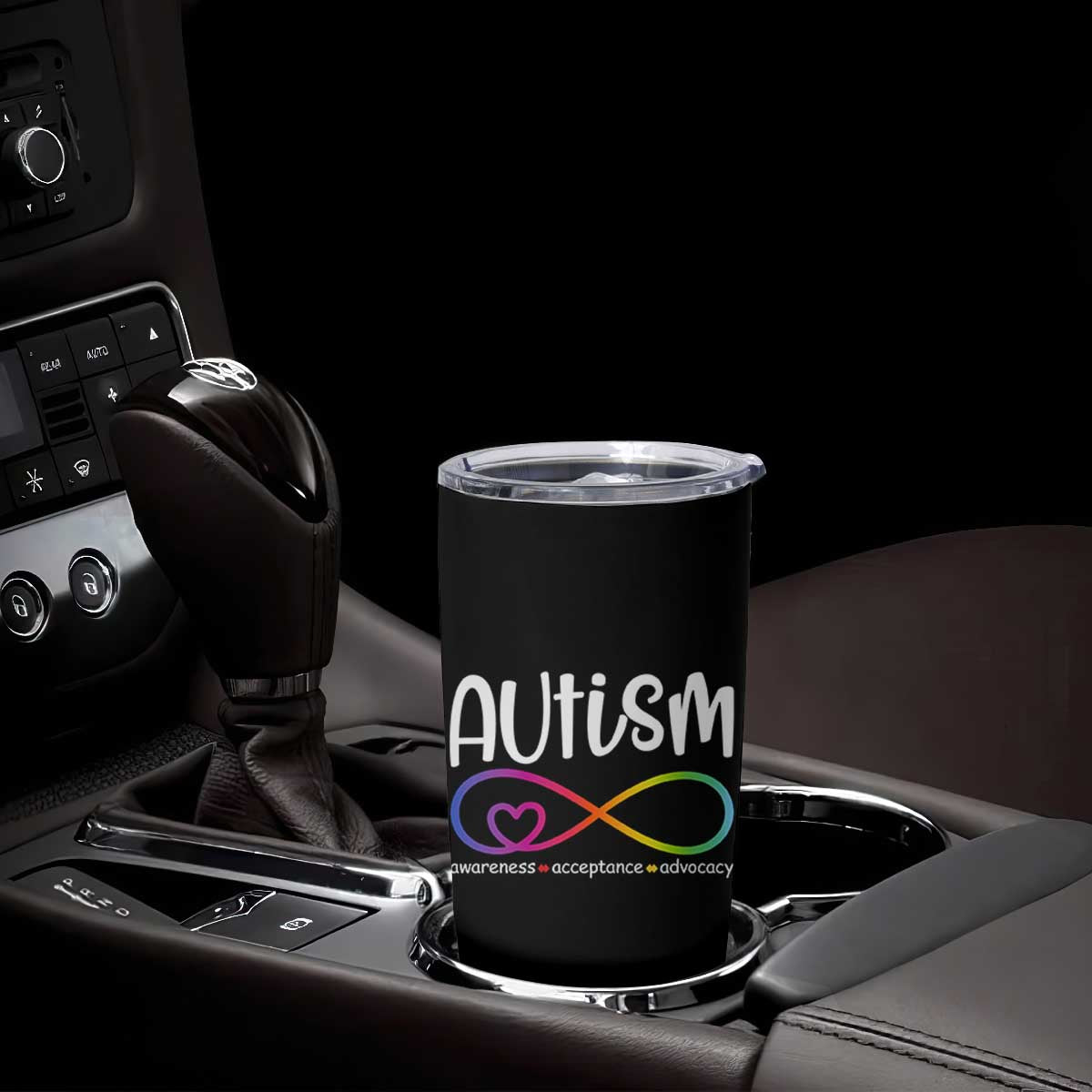 Autism Acceptance Tumbler Cup Neurodivergent Support Infinity Symbol TS14 Print Your Wear