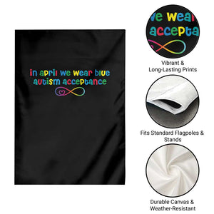 Autism Acceptance Garden Flag Neurodivergent Support Infinity Heart Symbol TS14 Print Your Wear