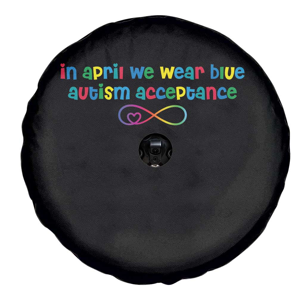 Autism Acceptance Spare Tire Cover Neurodivergent Support Infinity Heart Symbol TS14 Print Your Wear