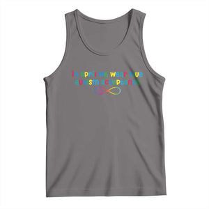 Autism Acceptance Tank Top Neurodivergent Support Infinity Heart Symbol TS14 Deep Heather Print Your Wear