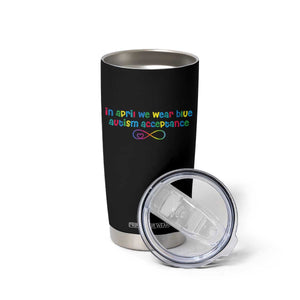 Autism Acceptance Tumbler Cup Neurodivergent Support Infinity Heart Symbol TS14 Print Your Wear
