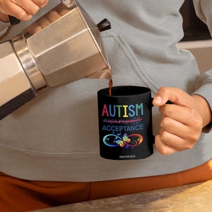 Autism Acceptance Coffee Mug Neurodivergent Support Infinity Butterfly Symbol TS14 Print Your Wear