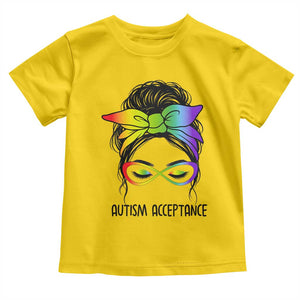 Autism Acceptance Toddler T Shirt Neurodiversity Awareness Messy Bun Women TS14 Daisy Print Your Wear