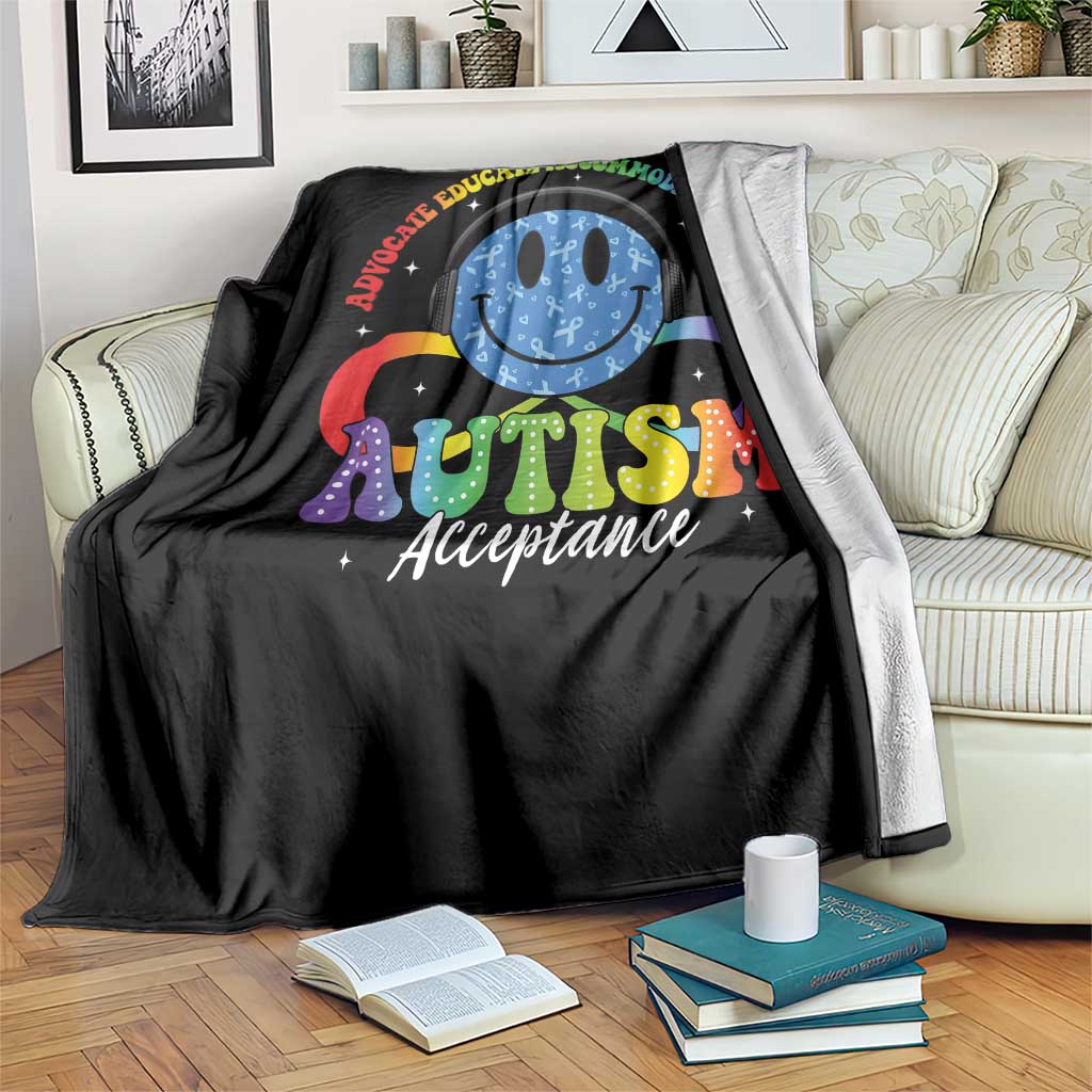 Autism Acceptance Throw Blanket Acceptance Special Education Teacher Kids TS14 Print Your Wear