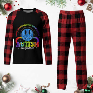 Autism Acceptance Plaid Pajama Set Acceptance Special Education Teacher Kids TS14 Buffalo Plaid Print Your Wear