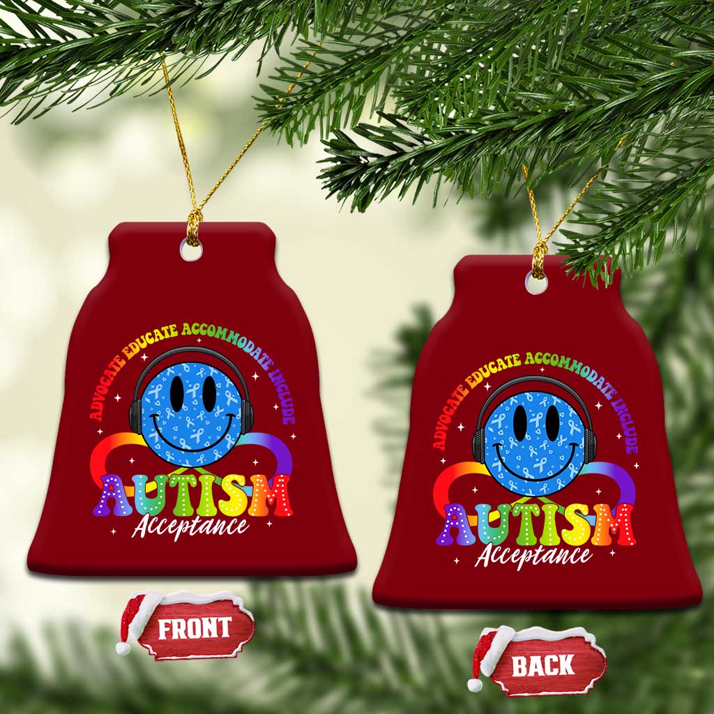 Autism Acceptance Ceramic Ornament Acceptance Special Education Teacher Kids TS14 Print Your Wear