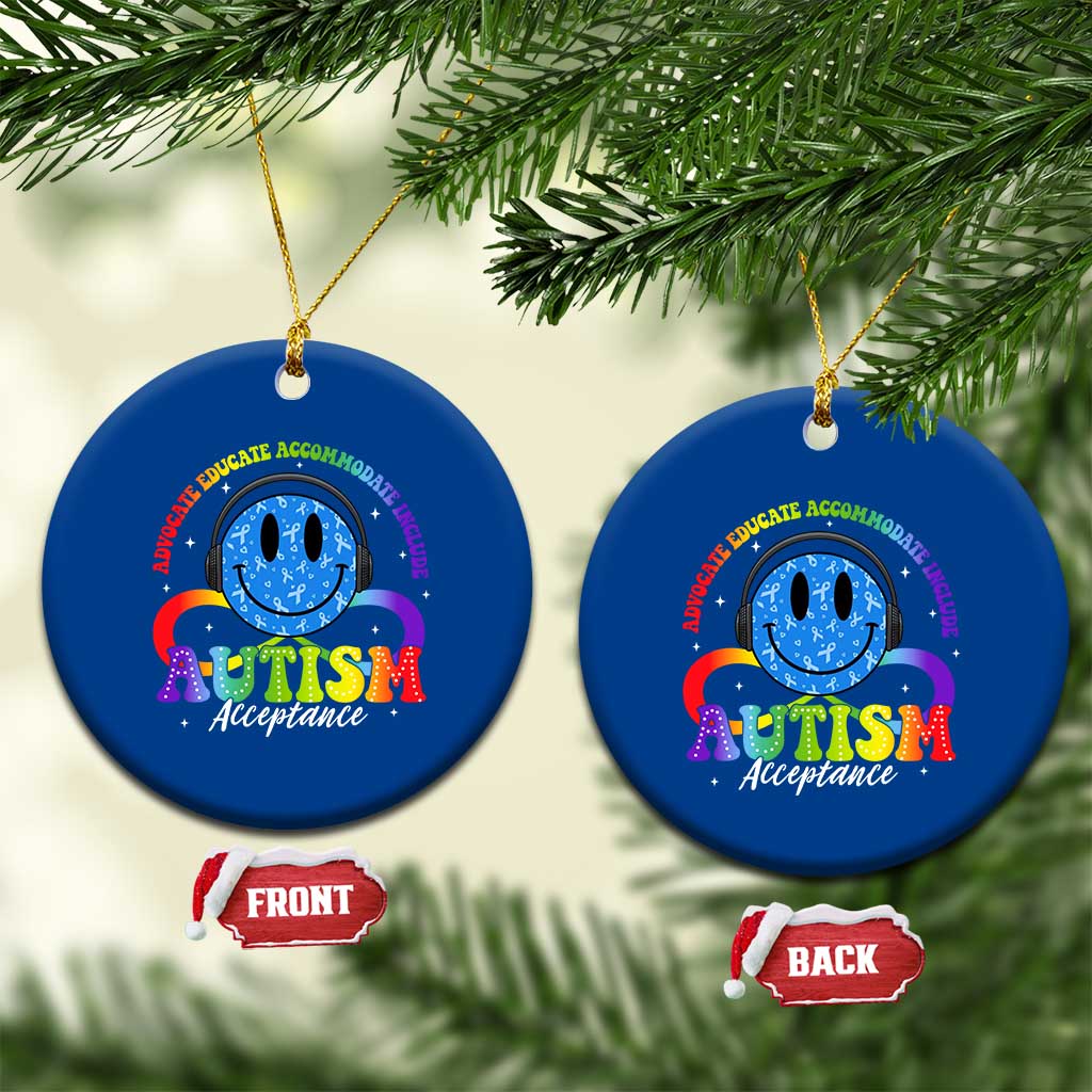 Autism Acceptance Ceramic Ornament Acceptance Special Education Teacher Kids TS14 1pc Blue Print Your Wear