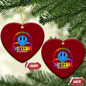 Autism Acceptance Ceramic Ornament Acceptance Special Education Teacher Kids TS14 Print Your Wear