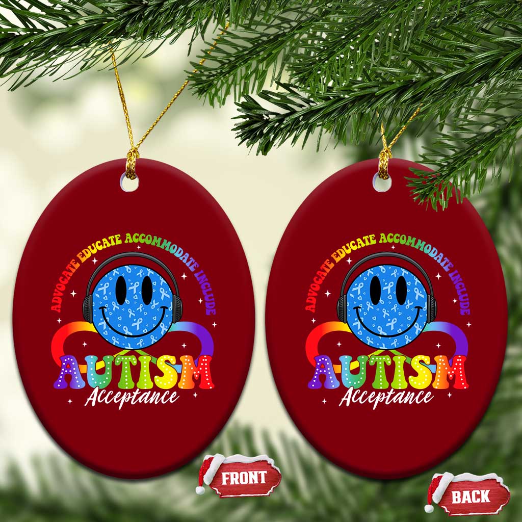 Autism Acceptance Ceramic Ornament Acceptance Special Education Teacher Kids TS14 Print Your Wear