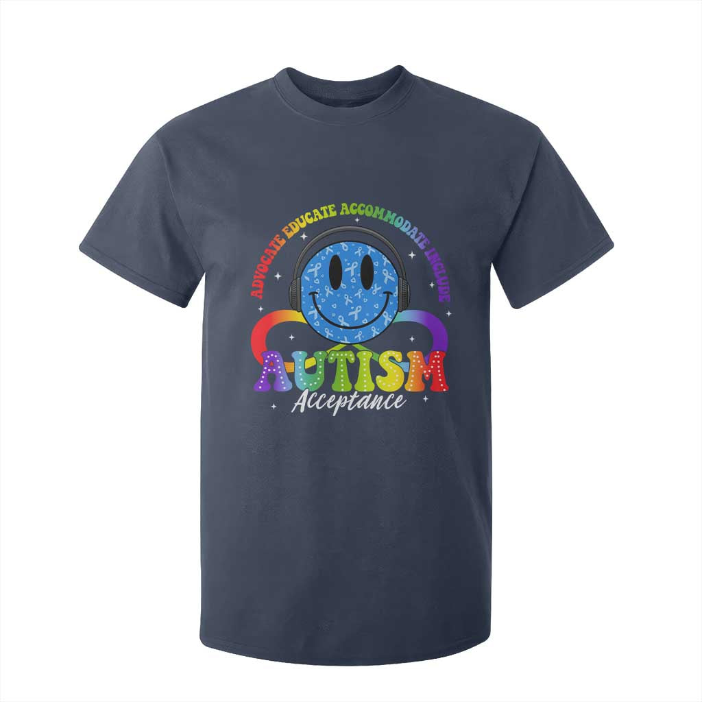 Autism Acceptance T Shirt For Kid - Special Education Teacher Kids Neurodiversity Awareness TS14 Navy Print Your Wear