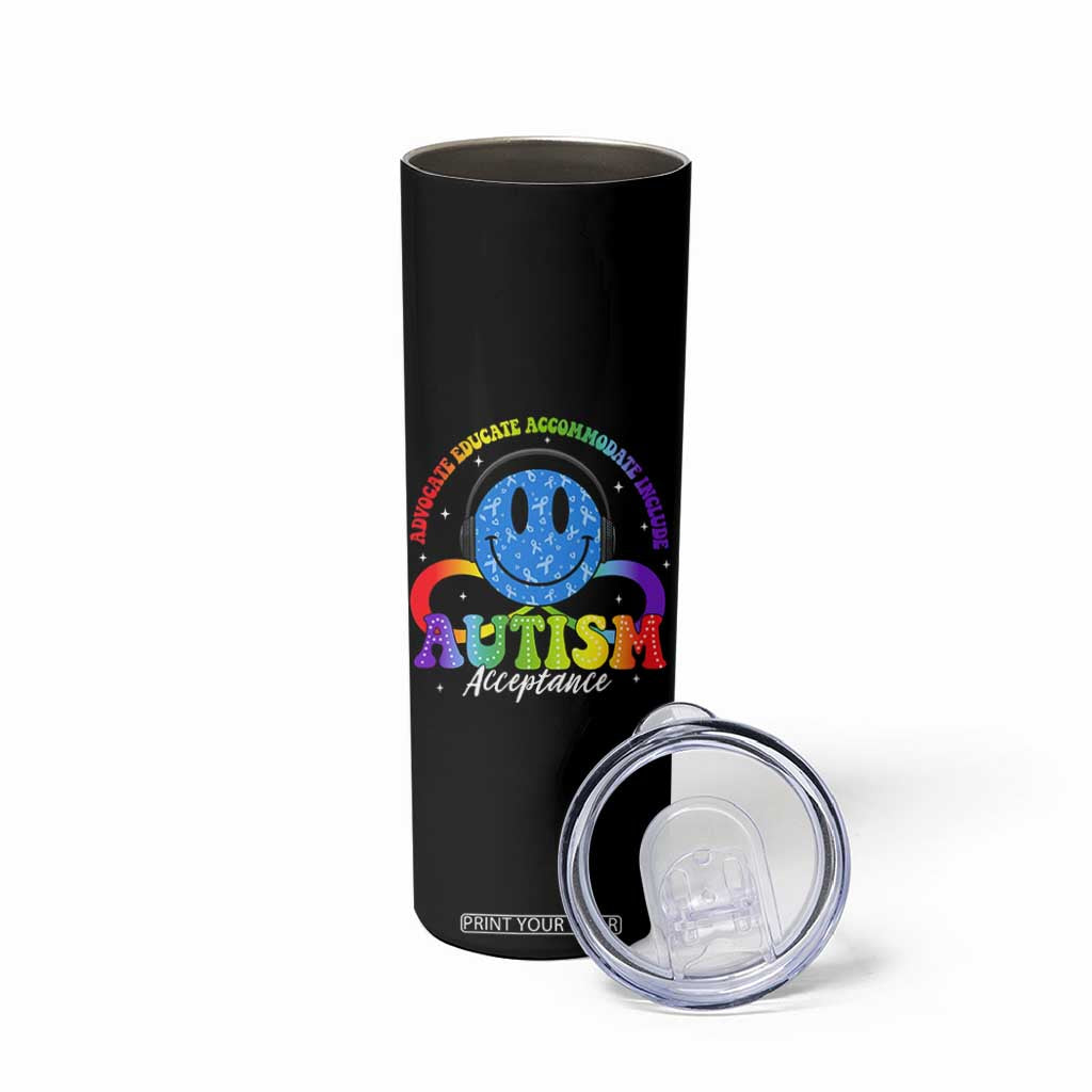 Autism Acceptance Skinny Tumbler Acceptance Special Education Teacher Kids TS14 Print Your Wear