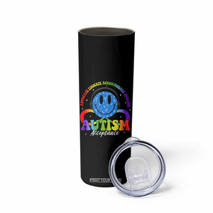 Autism Acceptance Skinny Tumbler Acceptance Special Education Teacher Kids TS14 Print Your Wear