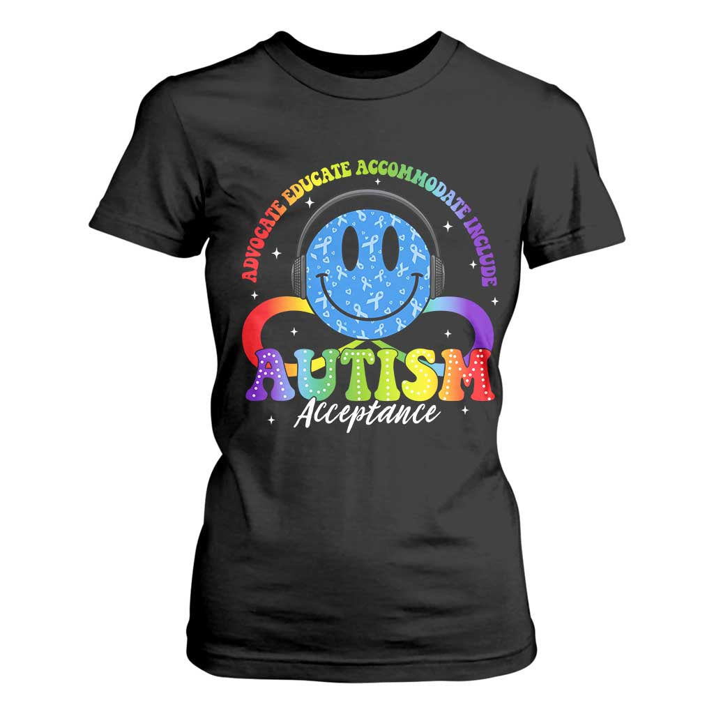 Autism Acceptance T Shirt For Women - Special Education Teacher Kids Neurodiversity Awareness TS14 Black Print Your Wear