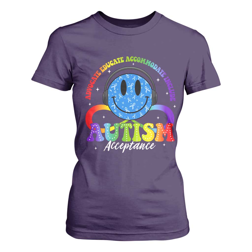 Autism Acceptance T Shirt For Women - Special Education Teacher Kids Neurodiversity Awareness TS14 Purple Print Your Wear