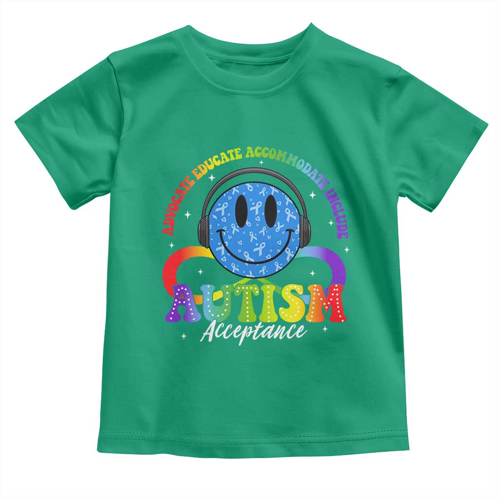 Autism Acceptance Toddler T Shirt Acceptance Special Education Teacher Kids TS14 Irish Green Print Your Wear