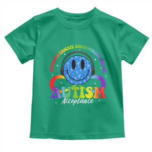 Autism Acceptance Toddler T Shirt Acceptance Special Education Teacher Kids TS14 Irish Green Print Your Wear