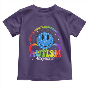 Autism Acceptance Toddler T Shirt Acceptance Special Education Teacher Kids TS14 Purple Print Your Wear