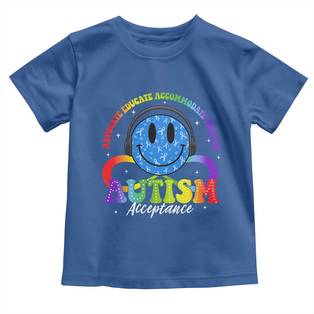 Autism Acceptance Toddler T Shirt Acceptance Special Education Teacher Kids TS14 Royal Blue Print Your Wear