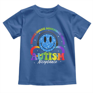 Autism Acceptance Toddler T Shirt Acceptance Special Education Teacher Kids TS14 Royal Blue Print Your Wear