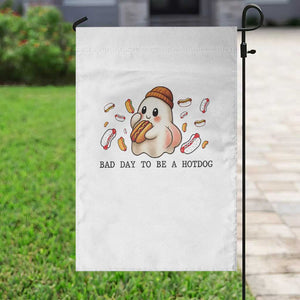 Funny Hot Dog Ghost Halloween Garden Flag Bad Day To Be A Hotdog TS14 Print Your Wear
