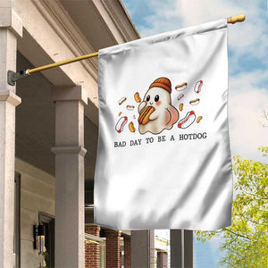 Funny Hot Dog Ghost Halloween Garden Flag Bad Day To Be A Hotdog TS14 Print Your Wear