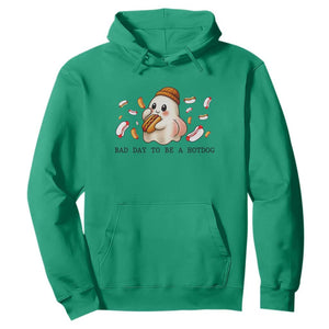Funny Hot Dog Ghost Halloween Hoodie Bad Day To Be A Hotdog TS14 Irish Green Print Your Wear