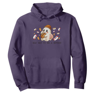 Funny Hot Dog Ghost Halloween Hoodie Bad Day To Be A Hotdog TS14 Purple Print Your Wear