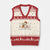 Funny Hot Dog Ghost Halloween V-Neck Knit Sweater Vest Bad Day To Be A Hotdog TS14 Beige Red Print Your Wear