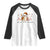 Funny Hot Dog Ghost Halloween Raglan Shirt Bad Day To Be A Hotdog TS14 White Black Print Your Wear