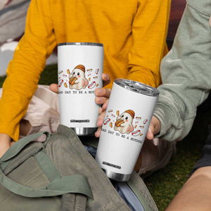 Funny Hot Dog Ghost Halloween Tumbler Cup Bad Day To Be A Hotdog TS14 Print Your Wear