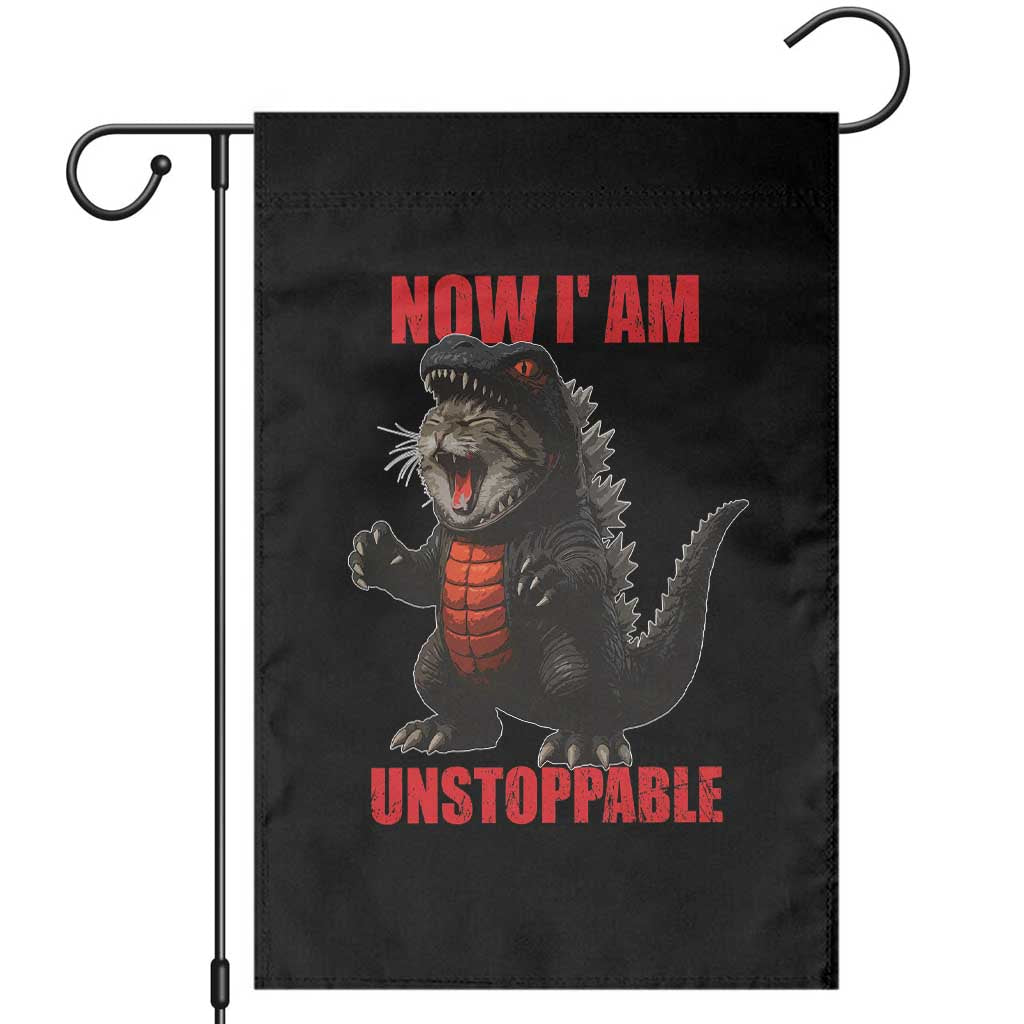 Now I Am Unstoppable Garden Flag Funny Cat Japanese Anime Kawaii TS14 Black Print Your Wear