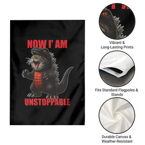 Now I Am Unstoppable Garden Flag Funny Cat Japanese Anime Kawaii TS14 Print Your Wear