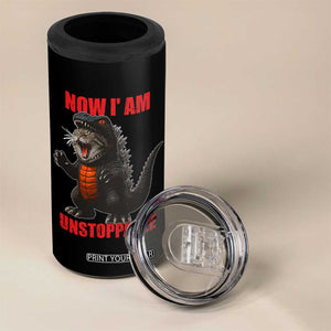 Now I Am Unstoppable 4 in 1 Can Cooler Tumbler Funny Cat Japanese Anime Kawaii TS14 Print Your Wear