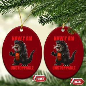 Now I Am Unstoppable Ceramic Ornament Funny Cat Japanese Anime Kawaii TS14 Print Your Wear