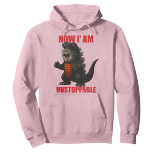 Now I Am Unstoppable Hoodie Funny Cat Japanese Anime Kawaii TS14 Light Pink Print Your Wear