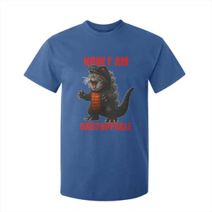 Now I Am Unstoppable T Shirt For Kid Funny Cat Japanese Anime Kawaii TS14 Royal Blue Print Your Wear