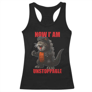 Now I Am Unstoppable Racerback Tank Top Funny Cat Japanese Anime Kawaii TS14 Black Print Your Wear