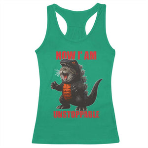 Now I Am Unstoppable Racerback Tank Top Funny Cat Japanese Anime Kawaii TS14 Irish Green Print Your Wear