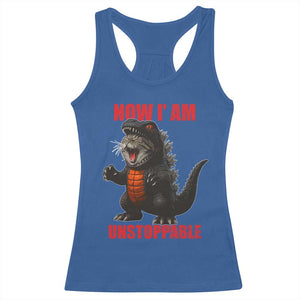 Now I Am Unstoppable Racerback Tank Top Funny Cat Japanese Anime Kawaii TS14 Royal Blue Print Your Wear