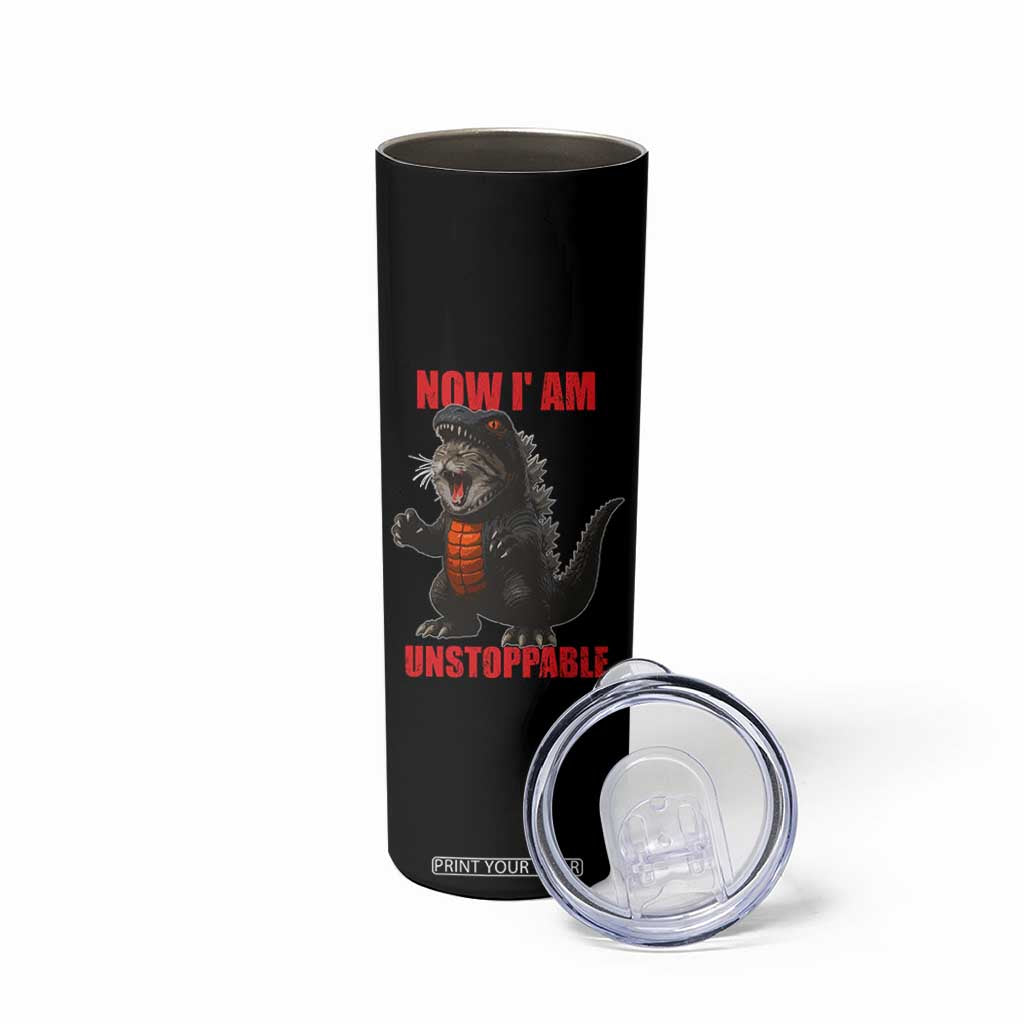 Now I Am Unstoppable Skinny Tumbler Funny Cat Japanese Anime Kawaii TS14 Print Your Wear
