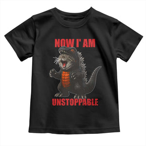 Now I Am Unstoppable Toddler T Shirt Funny Cat Japanese Anime Kawaii TS14 Black Print Your Wear