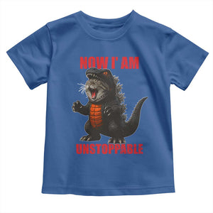 Now I Am Unstoppable Toddler T Shirt Funny Cat Japanese Anime Kawaii TS14 Royal Blue Print Your Wear