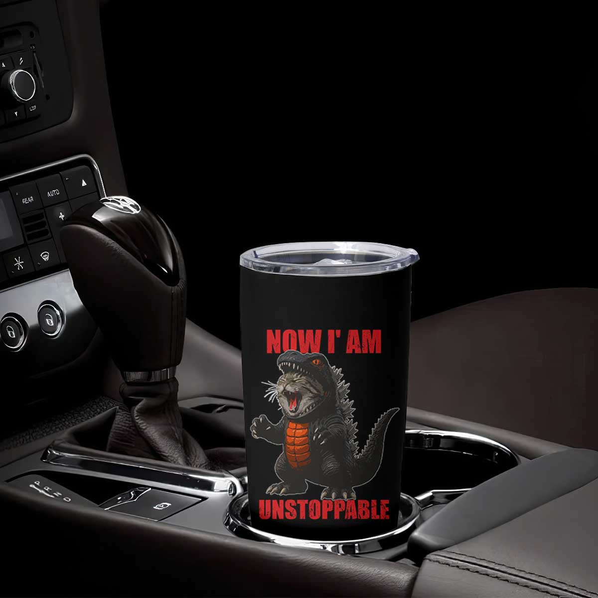 Now I Am Unstoppable Tumbler Cup Funny Cat Japanese Anime Kawaii TS14 Print Your Wear